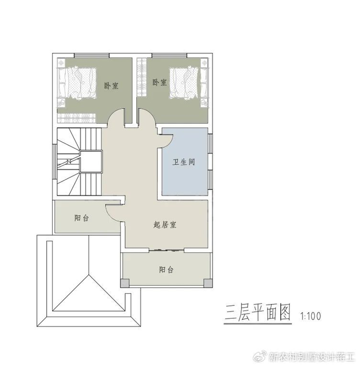 6款三层农村别墅,开间8米90平的宅基地,盖出百万豪宅的气势