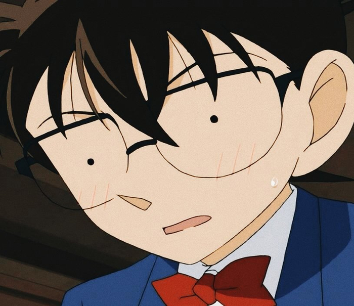 柯南害羞的样子好可爱啊!