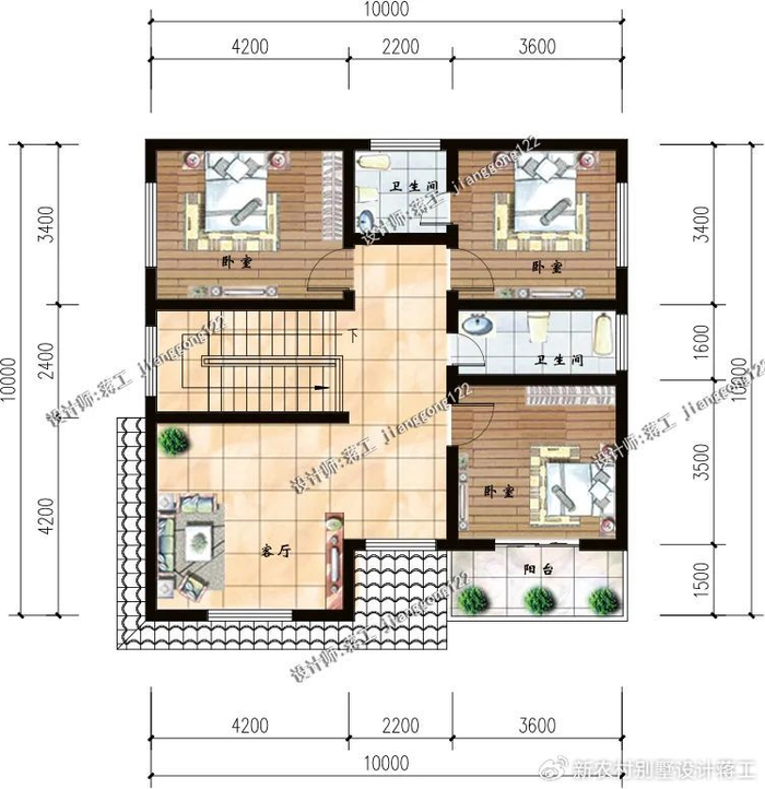 3款带车库二层农村小别墅,50万元就能拎包入住,快来看一看