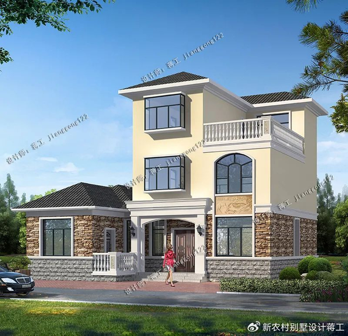 4款小户型三层农村别墅,造价20万左右,比建二层都便宜|别墅|造价|农村