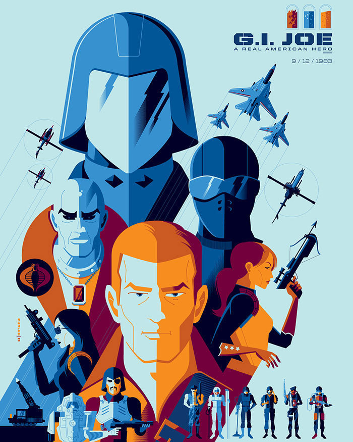 美国设计师tomwhalen插画风电影海报设计