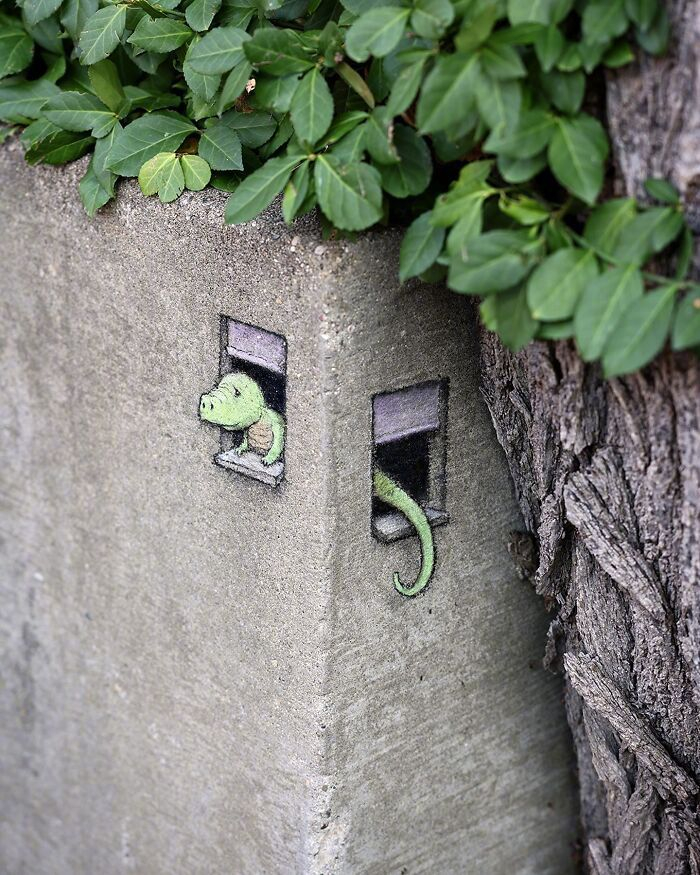 艺术家 david zinn 街头涂鸦作品 | zinnart.com