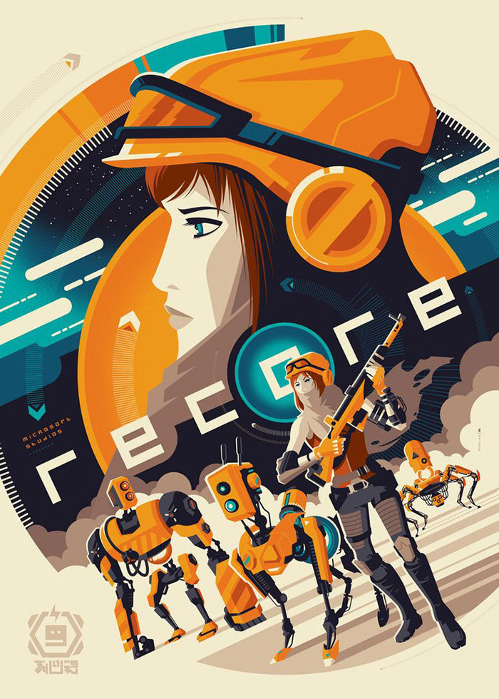 美国设计师 tom whalen 插画风电影海报设计