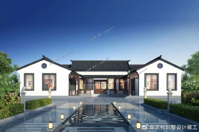 3款一层三合院别墅,有花园有院子,这样的生活太让人羡慕了|建筑|院子