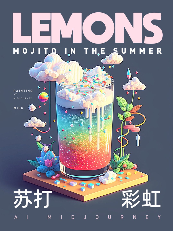 ai插画杯中世界输入关键词就可以杯杯mug