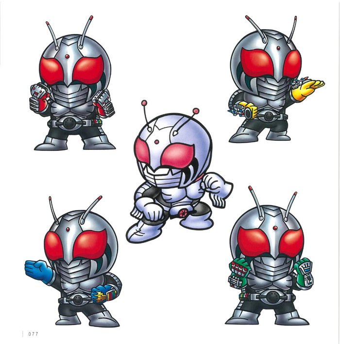 横井孝二的假面骑士sd插画图集