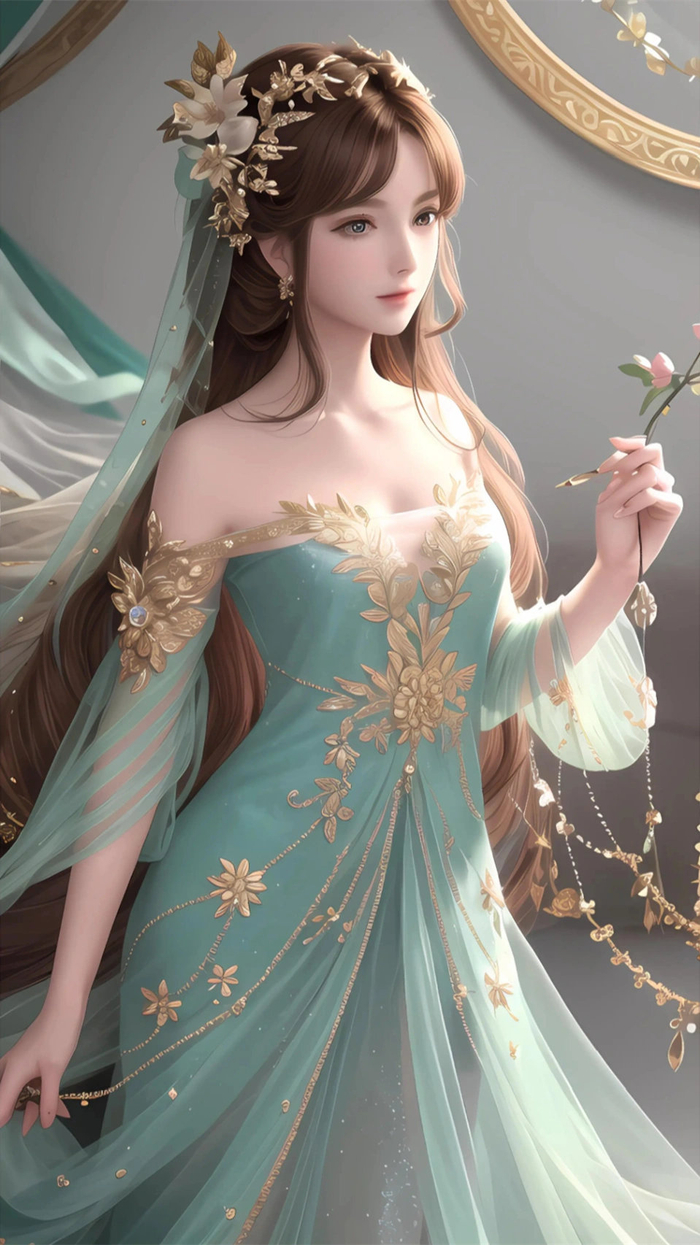 竖屏手机高清壁纸电脑ai绘画图集动漫二次元穿搭