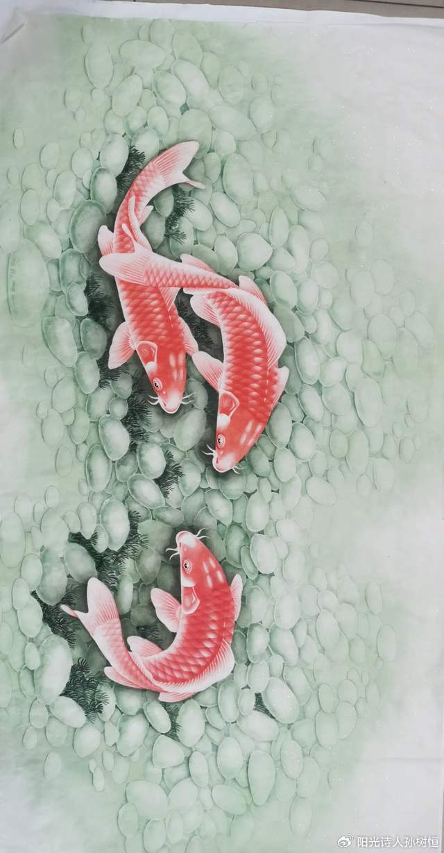 十几年来,袁玉珍老师在中国传统文化的"鱼文化"的背景下矢志不渝地画"