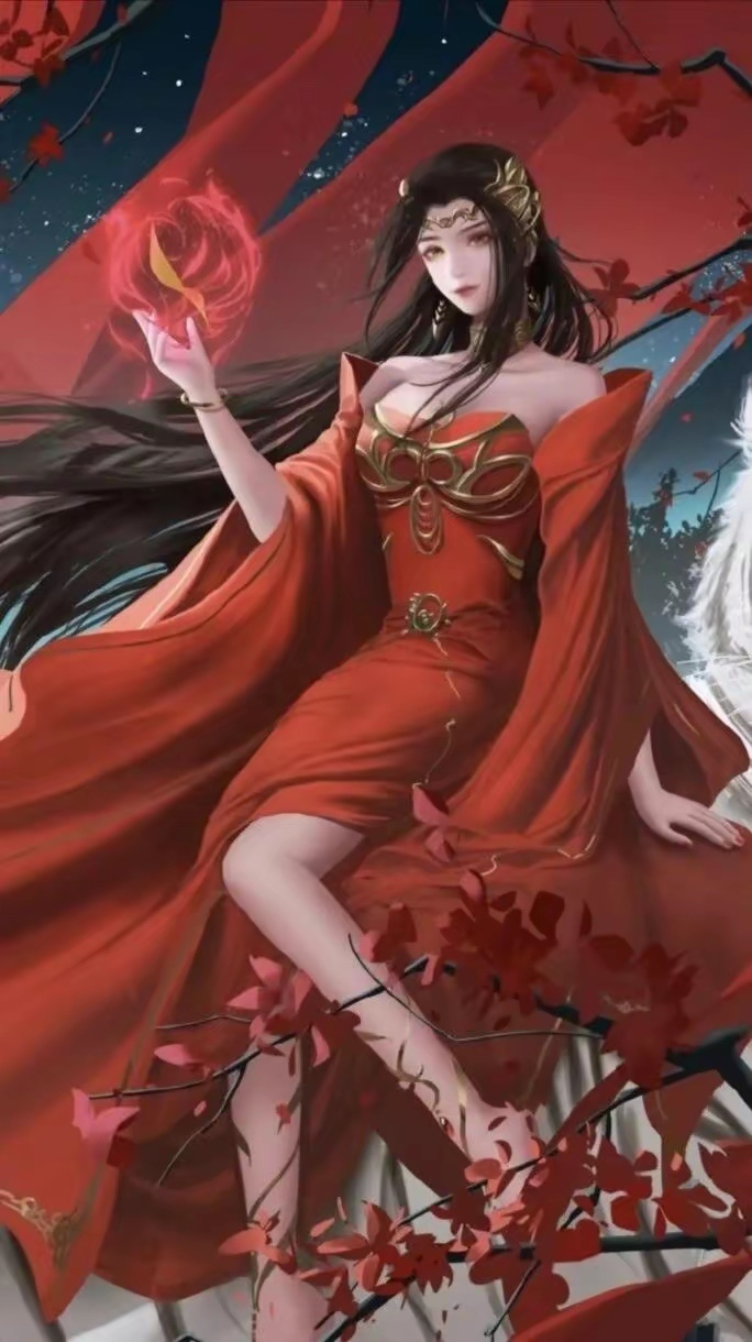 美杜莎女王|竖版插画 冷艳的外表下,有一颗深爱萧炎的心
