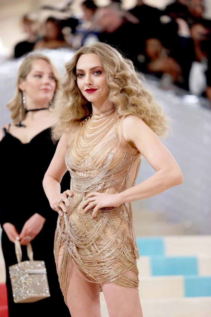 出席2023 met gala的阿曼达·塞弗里德amanda seyfried……|阿曼达