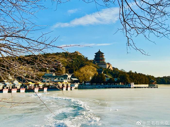 颐和园冬季景色图片