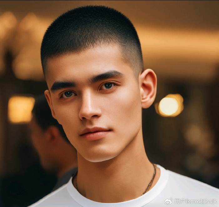 2024尝试时尚男士发型的不二选择:圆寸头,飞机头,分头发型