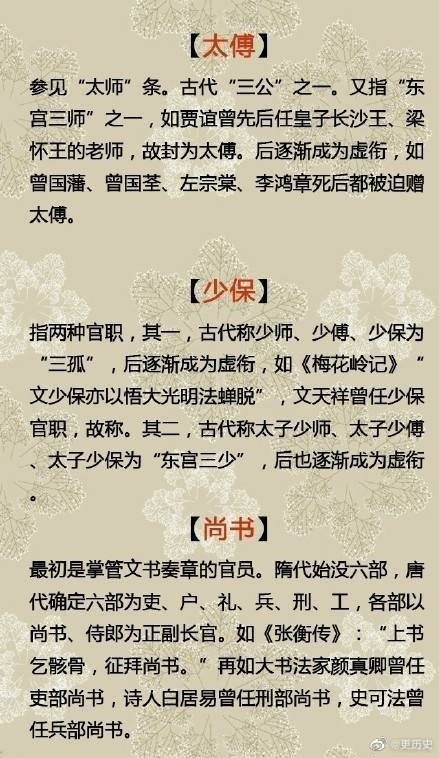 涨知识!九张图看懂古代官职、爵位