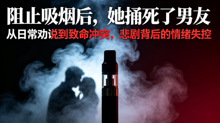婚礼仅43天，女子因一支电子烟捅死男友：最可惜的爱情悲剧