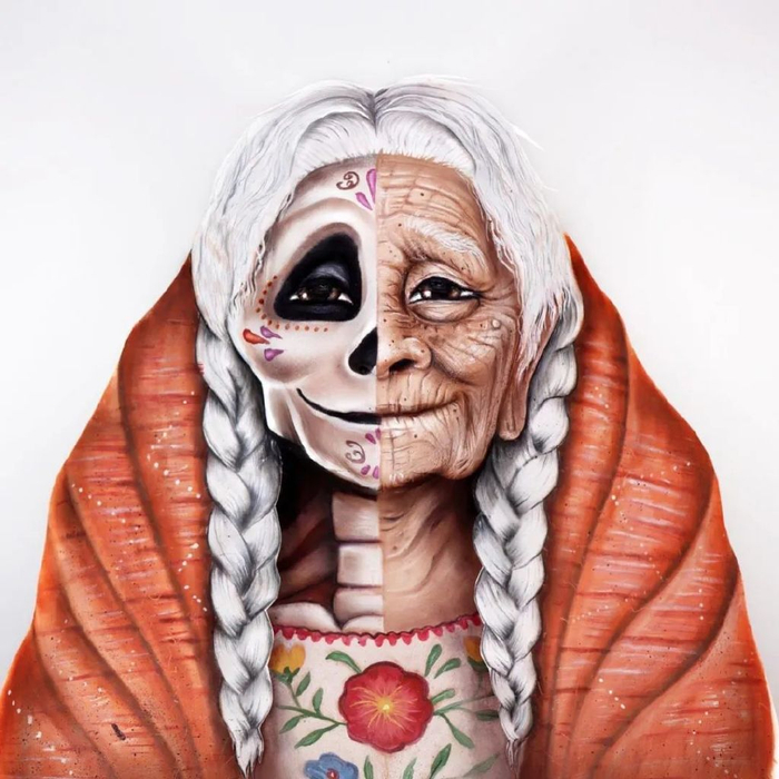 会人体彩绘的化妆师,让女人随意变换种族|化妆师|彩绘|化妆_新浪新闻