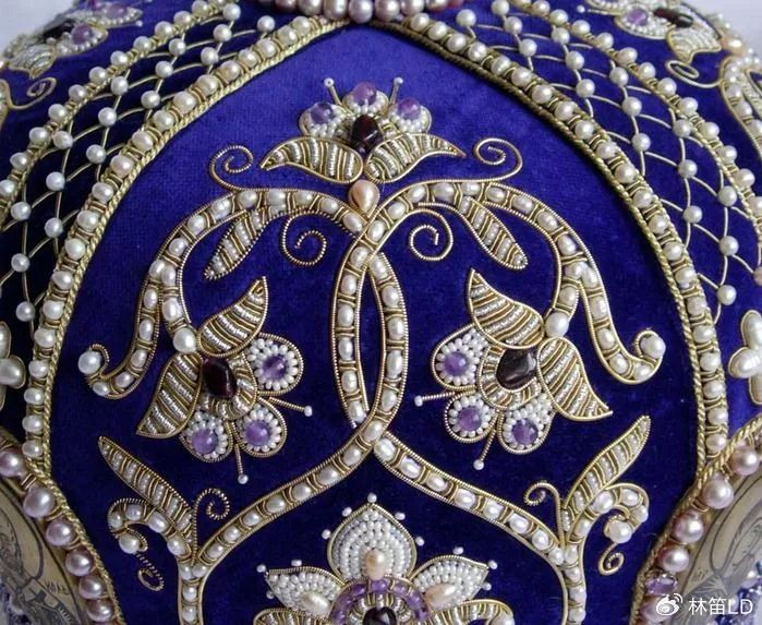 珍珠刺绣——俄罗斯金线刺绣中的珍品|珍珠|刺绣|金线_新浪新闻