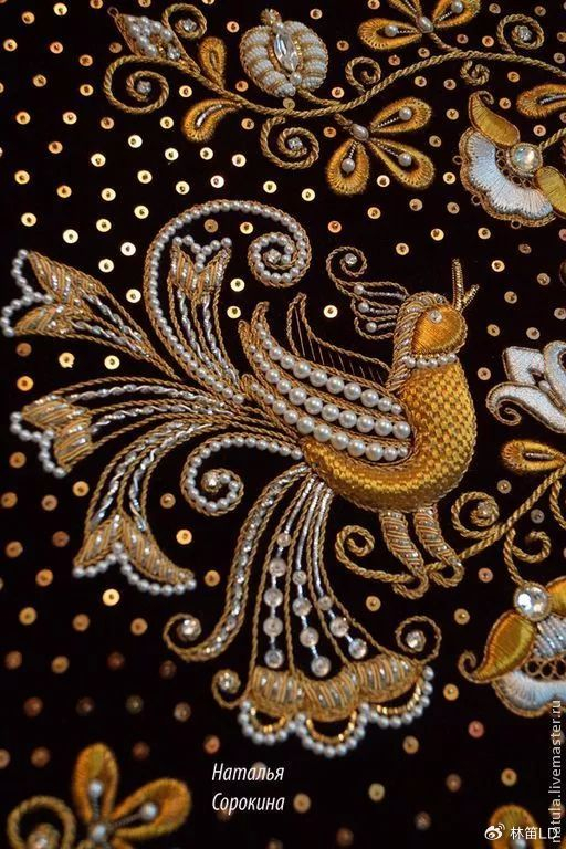 珍珠刺绣——俄罗斯金线刺绣中的珍品|珍珠|刺绣|金线_新浪新闻