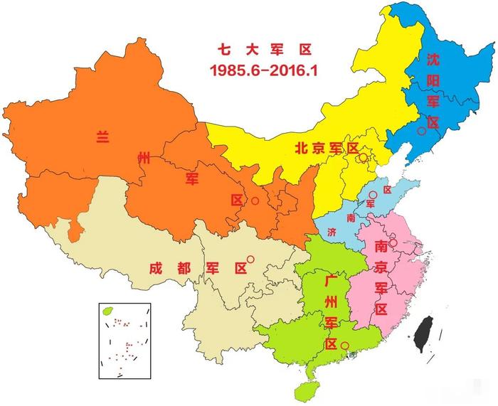 中国战区划分示意图图片