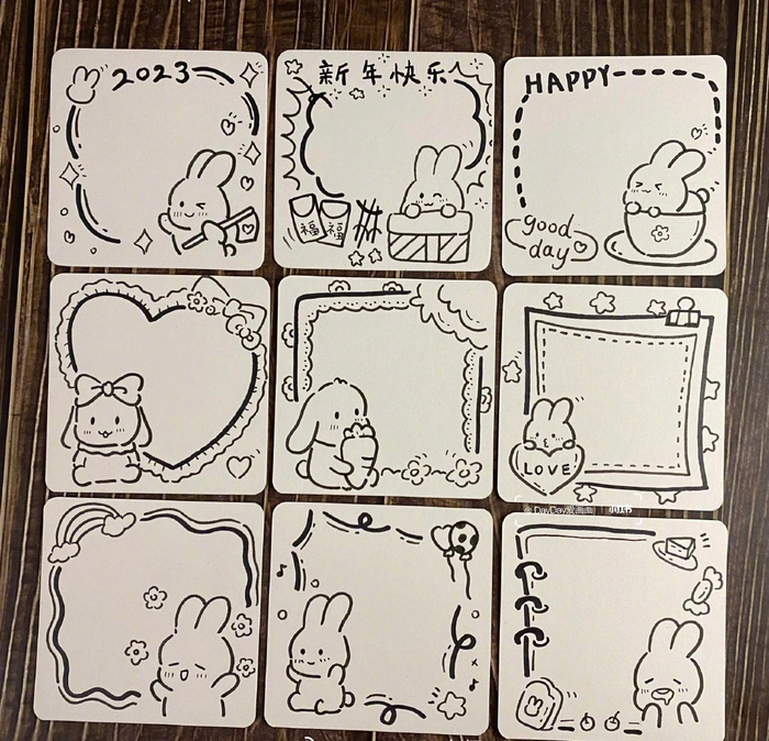 手账简笔画边框合集|简笔画|合集|边框_新浪新闻