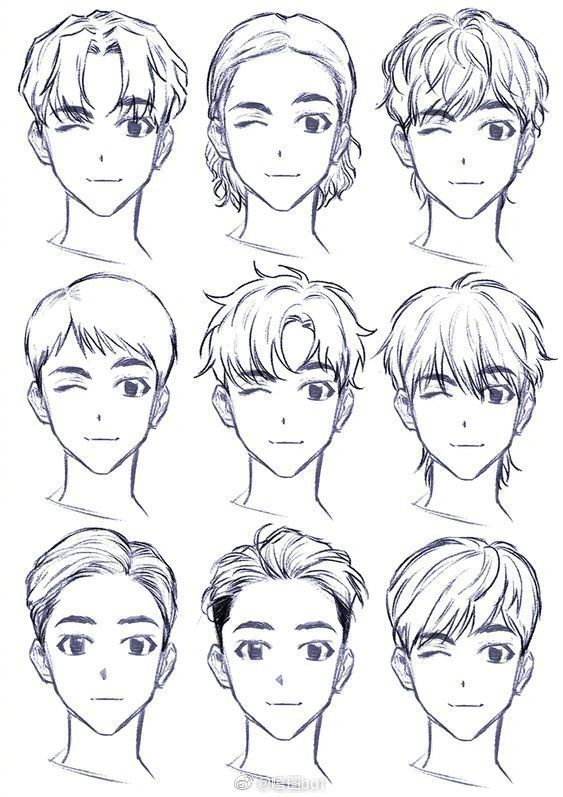 人物发型的绘制参考