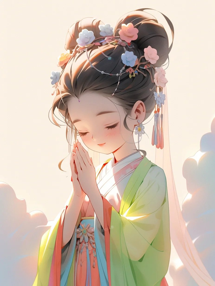 可爱的古风佛系女头像