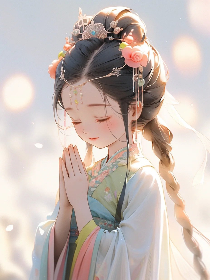 可爱的古风佛系女头像