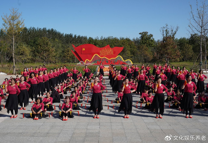 舞动连厢乐活通州通州大型人体组字组图活动成功举行