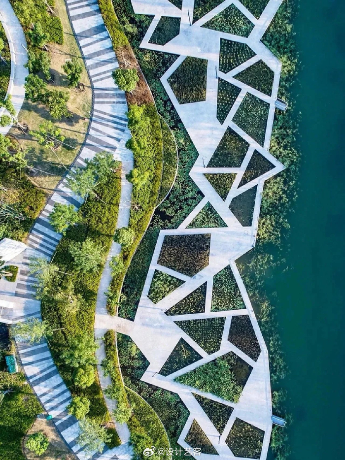 折线景观让空间更丰富