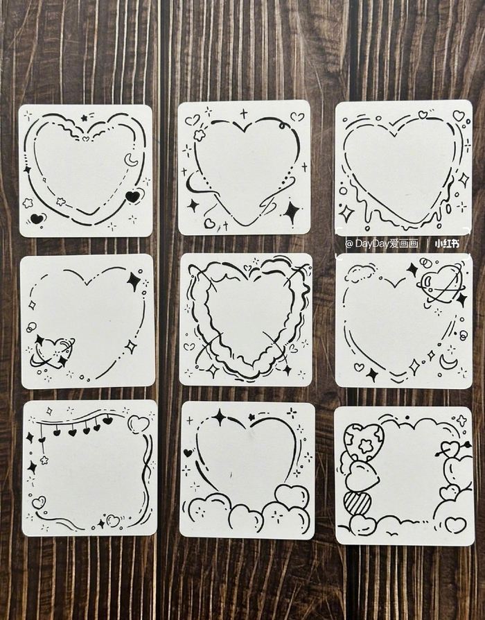 手账简笔画边框合集|简笔画|合集|边框_新浪新闻