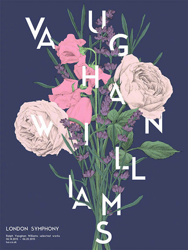 以花卉为题材的海报设计