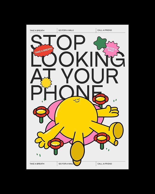 设计师silvi的插画风海报设计字体在海报中的应用欣赏