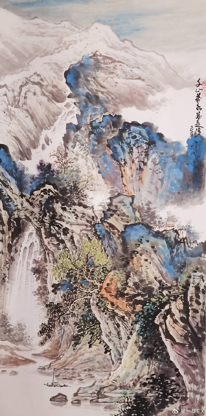 当代著名书法家,诗人,中国人民解放军艺术学院院长魏传统将军对复祥