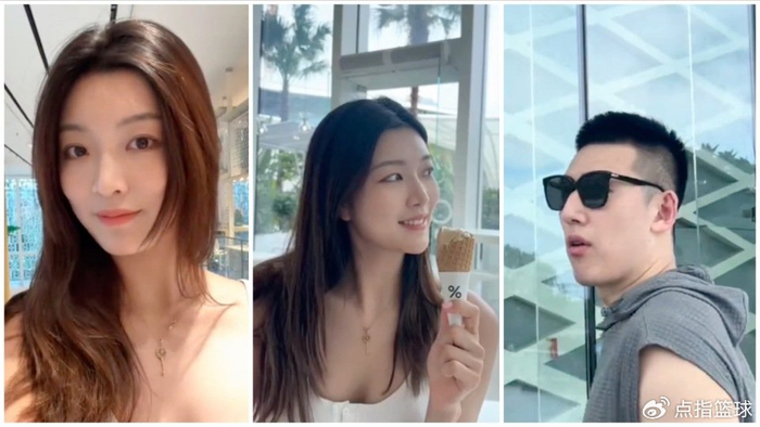 辽宁球员带女友旅游,身高1米76身材傲人,豪气点下10个菜|辽宁队|付豪