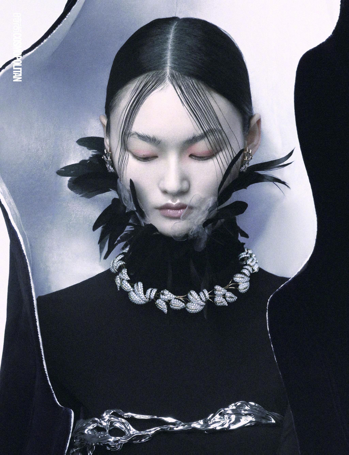 贺聪「时尚cosmo」2024年三月刊封面大片 摄影师曾无__财经头条