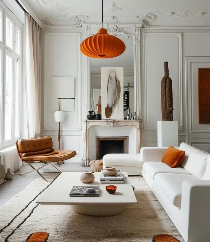 白色 爱马仕橙的轻法式风格,最近几年