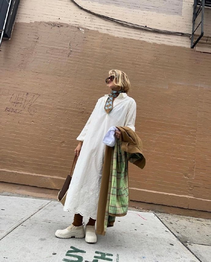 丹麦设计师兼时尚博主复古风穿搭