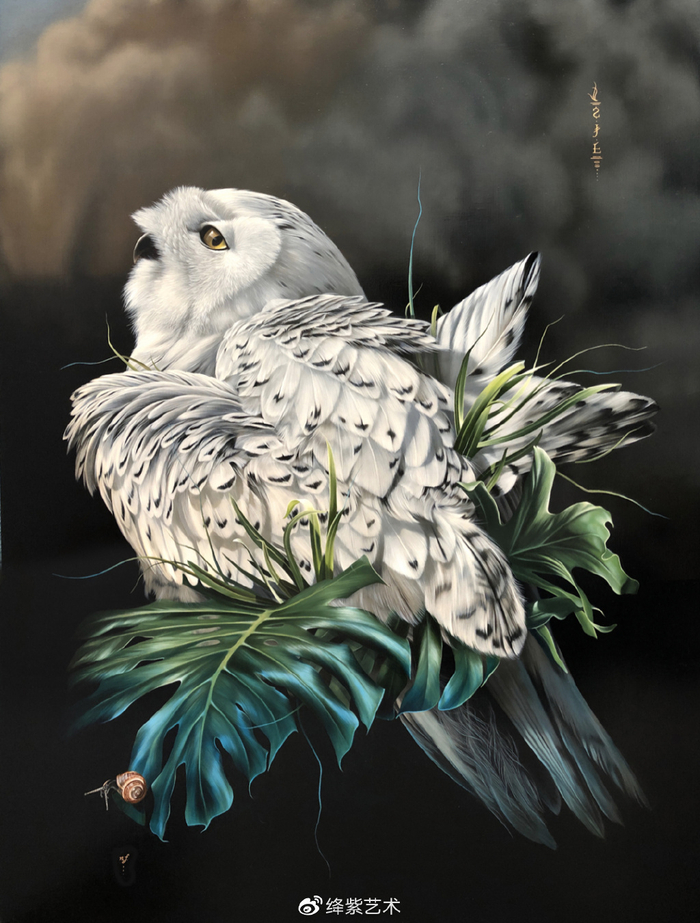 痴迷鸟儿的超现实画家,画出了各种各样的鸟,作品美到新高度