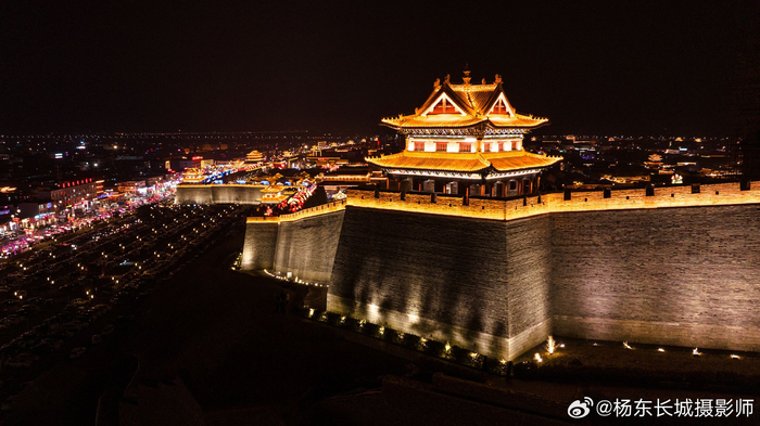 夜游山西忻州古城