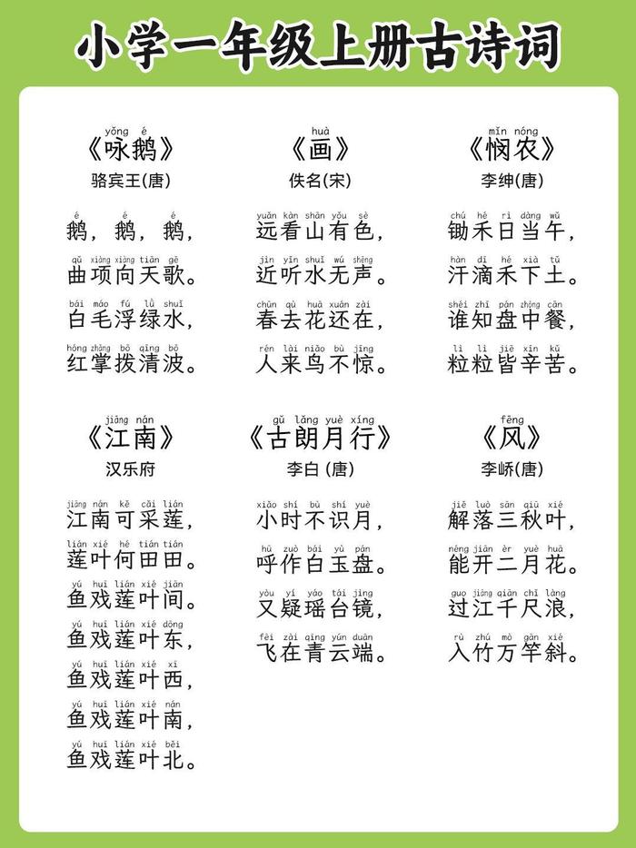 人教版小学1