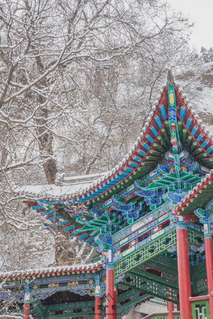 甘肃兰州雪景图片