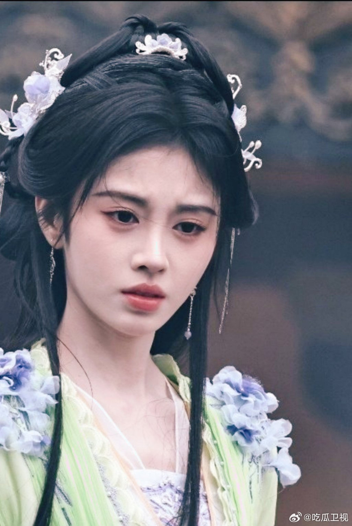 鞠婧祎绿衣造型好清新啊仙女下凡永远可以相信鞠婧祎