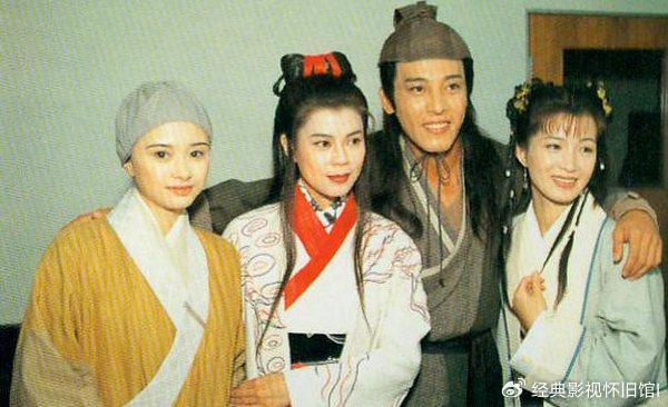 吕颂贤版笑傲江湖幕后花絮戏外的令狐冲总能左拥右抱
