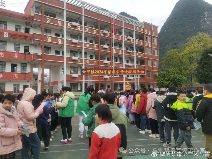 六甲镇开学禁毒进校园护航成长赢未来