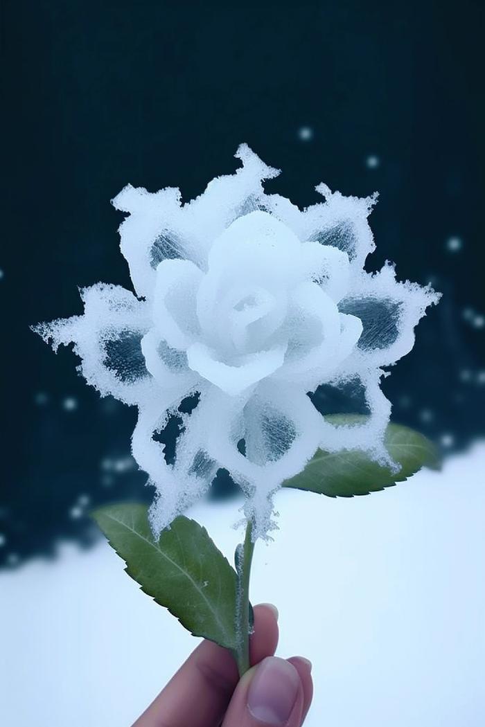 冰雪玫瑰小紫花图片