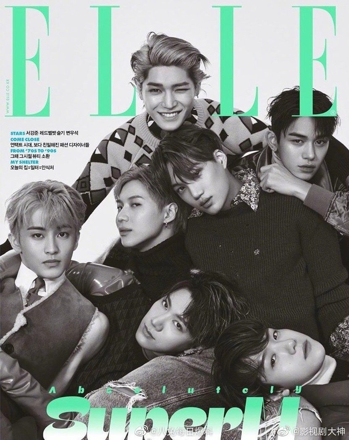 ELLE Korea 10月刊封面，SuperM|月刊封面