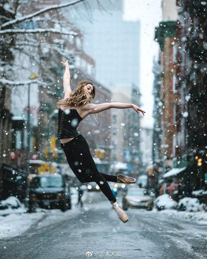 雪中的芭蕾舞者/舞蹈摄影作品欣赏
