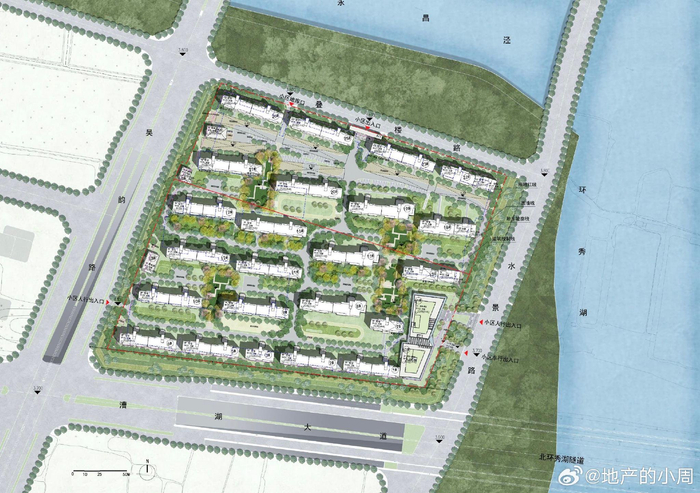 高铁新城环秀湖北,中建双子地块,纯洋房小高层布局,户型实用