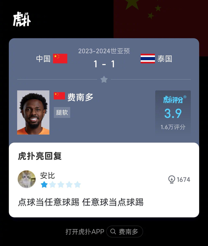 来看看虎扑球迷对本场比赛的犀利评分!