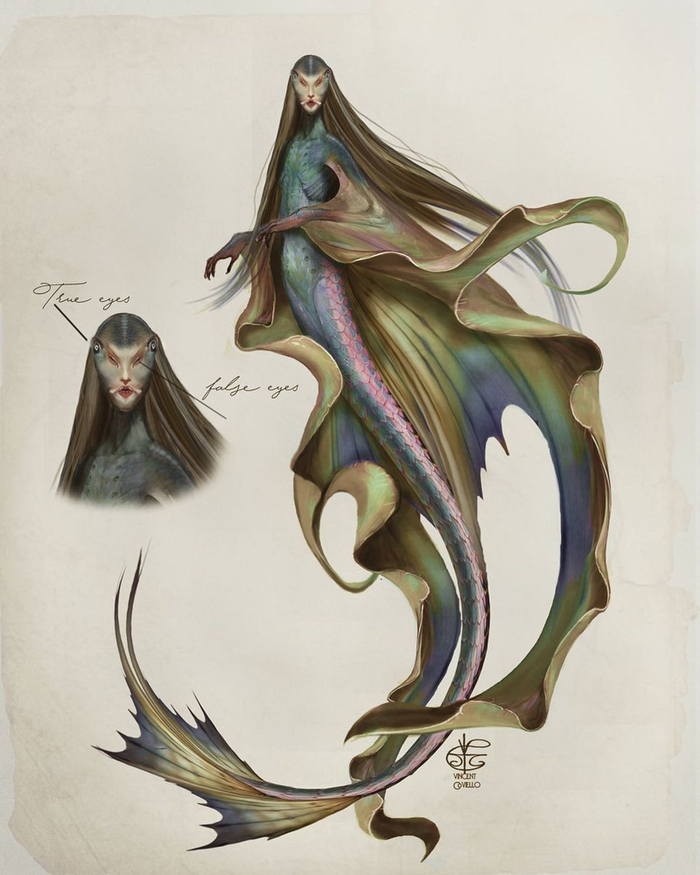 概念插画师vincentcoviello擅长各种生物的形象设定