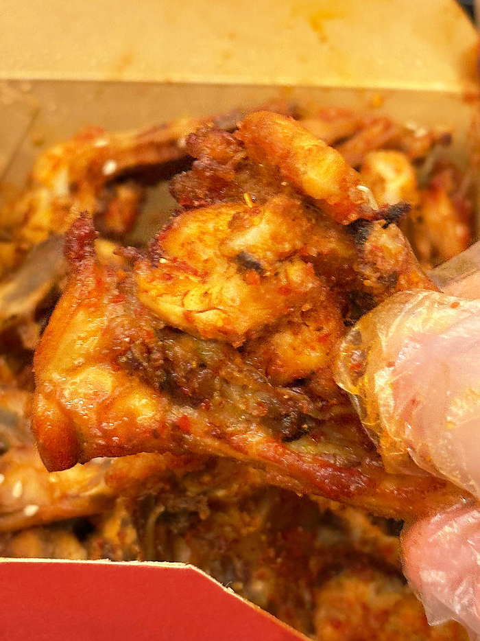 轻断食第161顿:炸鸡架配小酥饼